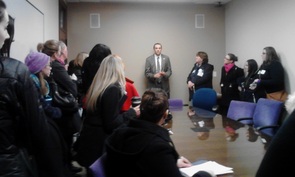 Meeting with over 30 constituents concerned about health care and cuts to social services.