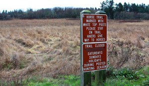 Sign at Dungeness Wildlife Refuge