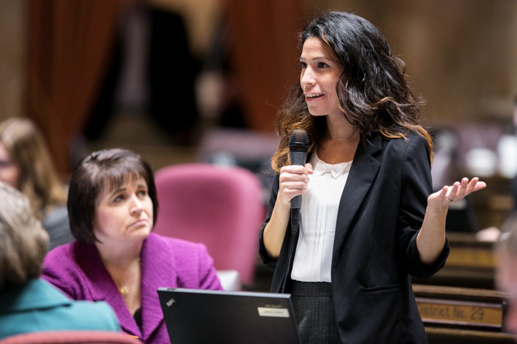 Rep. Monica Stonier speaks in support of HB 1252 creating an online professional development framework for educators in Washington.