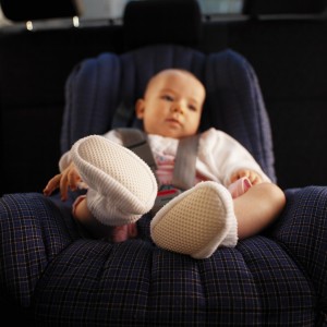 Baby Sitting in Car Seat