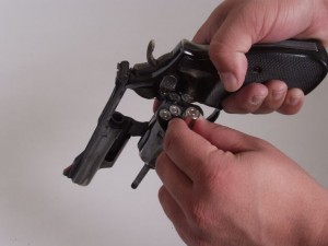 revolver being loaded