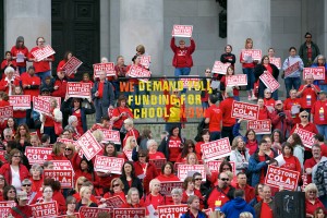 Washington Education Association Rally at the Washington State Capitol.