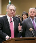 budget press conference, rep. ross hunter, rep. reuven carlyle