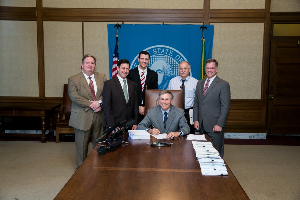 Governor Inslee signs Senate Bill No. 5034 relating to fiscal matters.