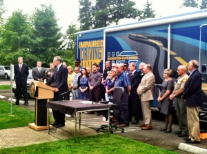 Governor Inslee, DUI reform bill signing ceremony