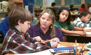 Education - Classroom at Lincoln School in Olympia.Dec99  by Dick Milligan