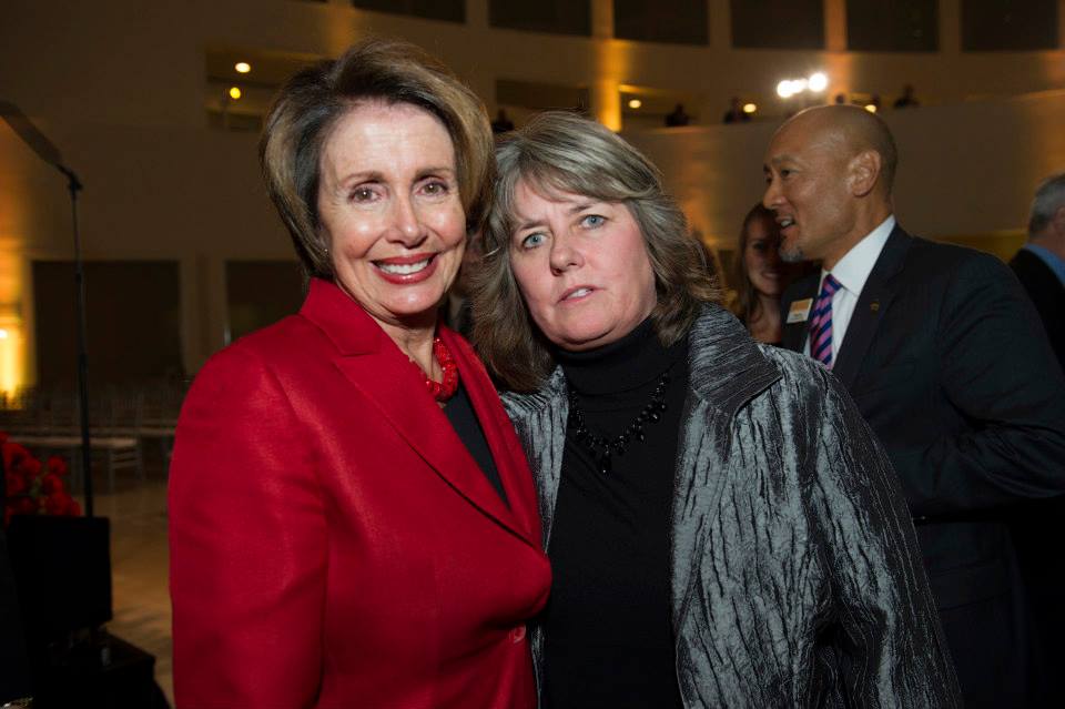 Rep. Gael Tarleton with Democratic Leader Nancy Pelosi