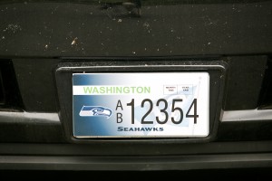 New Seattle Seahawks license plate