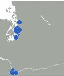 washington state, walking, map