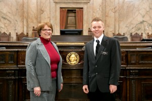 Representative Green with Page Jared Howard Cassidy Rehwaldt
