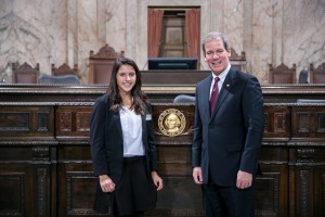 Representative Goodman with Page Davis Luanava Suhyoon Cho