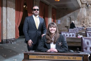 Representative Habib with Page Katherine Easter Suhyoon Cho