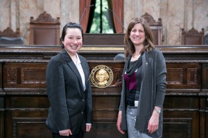 Representative Senn with Page Alexa O'Brien Suhyoon Cho