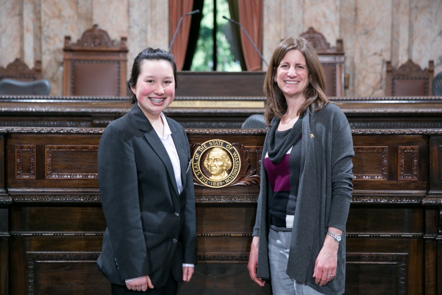 Representative Senn with Page Alexa O’Brien – Washington State House ...