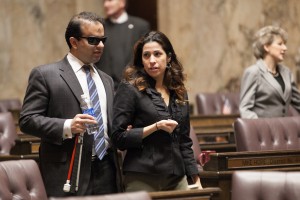 Rep. Monica Stonier and Cyrus Habib Faith Matthews