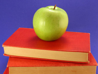 Green Apple on Books Darren Hester
