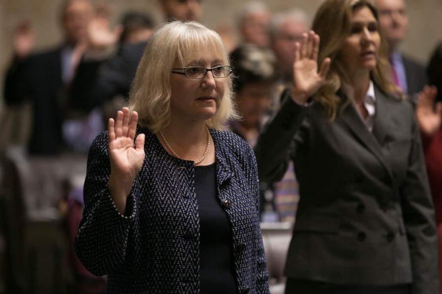 Rep. Elect Joan McBride sworn into House – Washington State House Democrats