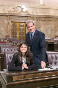 Rep. Roger Goodman with Page Casey Mauck