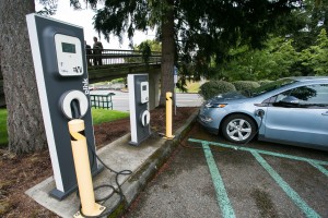 Electric car charging station Aaron Barna