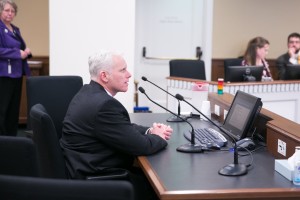 Rep. Van De Wege testifying in committee