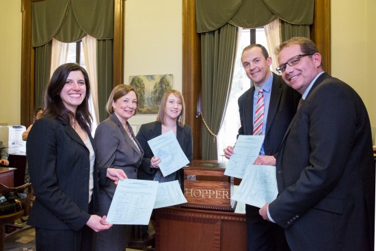 With Reps. Robinson, Frame, Riccelli, Peterson introducing our corporate accountability package of bills – this is what accountability looks like!