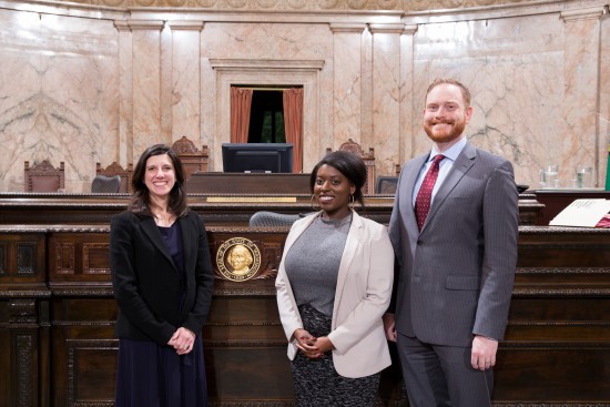 Team Farrell 2016 My long-time Legislative Assistant Nigel Herbig, and our 2016 Intern Jaleesa Smiley. I want to thank Jaleesa for her contributions to the office this year and wish her all the best in whatever comes next, and I want to thank Nigel for all of his help running the office and making session go so smoothly for me. 