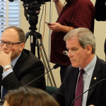 State Representative Roger Goodman and State Senator David Frockt at hearing