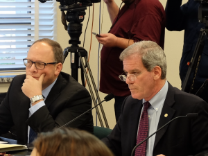 State Representative Roger Goodman and State Senator David Frockt at hearing