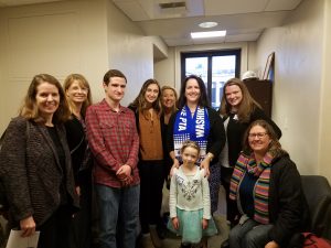 Photo of Rep. Kloba with education advocates