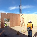 The House capital budget would put a record $1 billion into school construction. Here, workers use Cross-Laminated Timber (CLT) to build classrooms at Adams Elementary. Photo courtesy of Susan Jones.