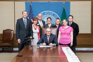 Bill signing in Governor's Office