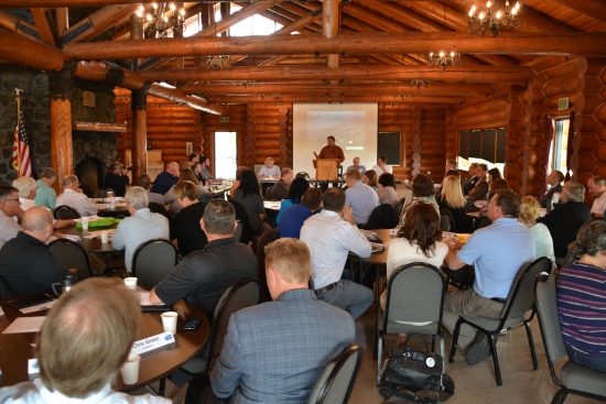 Rep. Mike Chapman (D-24th) served as the emcee for the first stop on the rural development listening tour. Photo by Guy Bergstrom, courtesy of the Washington state Legislature.