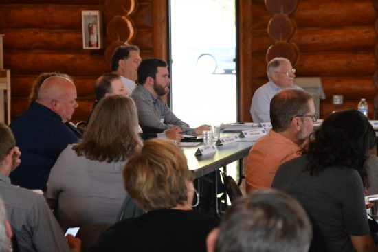 Jobs, education, infrastructure and health care were among the top issues discussed. At the table In this photo, from left to right: Michael Corman of Westport Seafood, Dru Garson from Greater Grays Harbor, Gary Nelson from the Port of Grays Harbor, Aberdeen Mayor Erik Nelson and Speaker of the House Frank Chopp. Photo by Guy Bergstrom, courtesy of the Washington state Legislature.