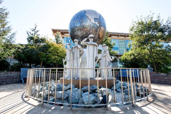 Lakewood City Hall military statue