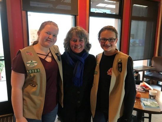 Rep. Gael Tarleton with Girl Scouts