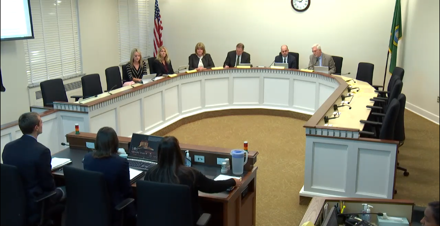 Lawmakers on the House Higher Education Committee listen to testimony in support of legislation Rep. Mike Chapman (D-Port Angeles) to offer free college tuition for high-demand jobs in rural counties.