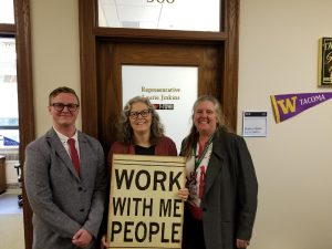 From left: Mitch Aman, Rep. Jinkins, Ann Dasch