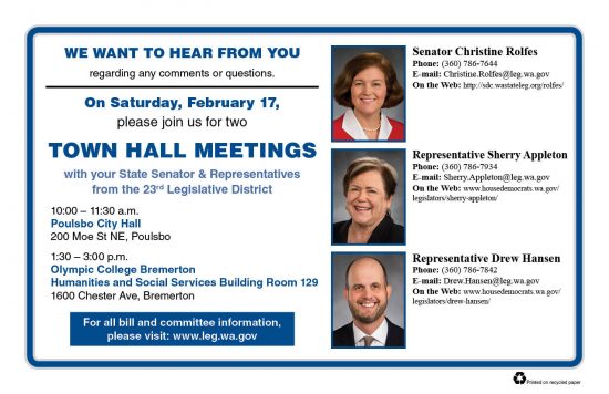 23rd LD town hall postcard