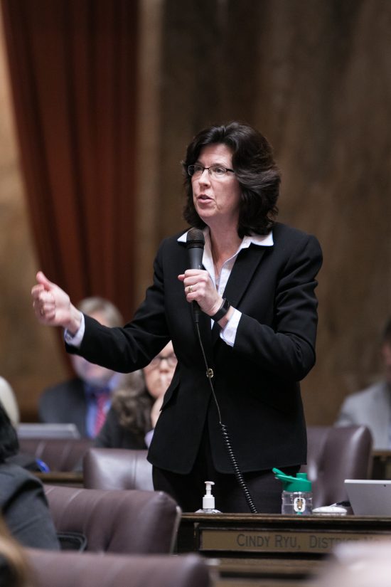 Rep. Christine Kilduff speaking on the floor - transparency