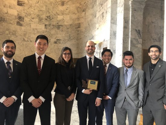 Rep. Drew Hansen with members of the Washington Student Association