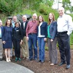 Lawmakers, local officials and stakeholders met in Port Angeles on May 10 to focus on rural economic development. From left to right: Rep. Mike Sells, Commissioner of Public Lands Hilary Franz, Rep. Mike Chapman, Rep. Vandana Slatter, Rep. Steve Tharinger, Rep. Jake Fey, Rep. Tana Senn, Rep. Noel Frame and Speaker of the House Frank Chopp. Photo by Guy Bergstrom, courtesy of the House of Representatives.