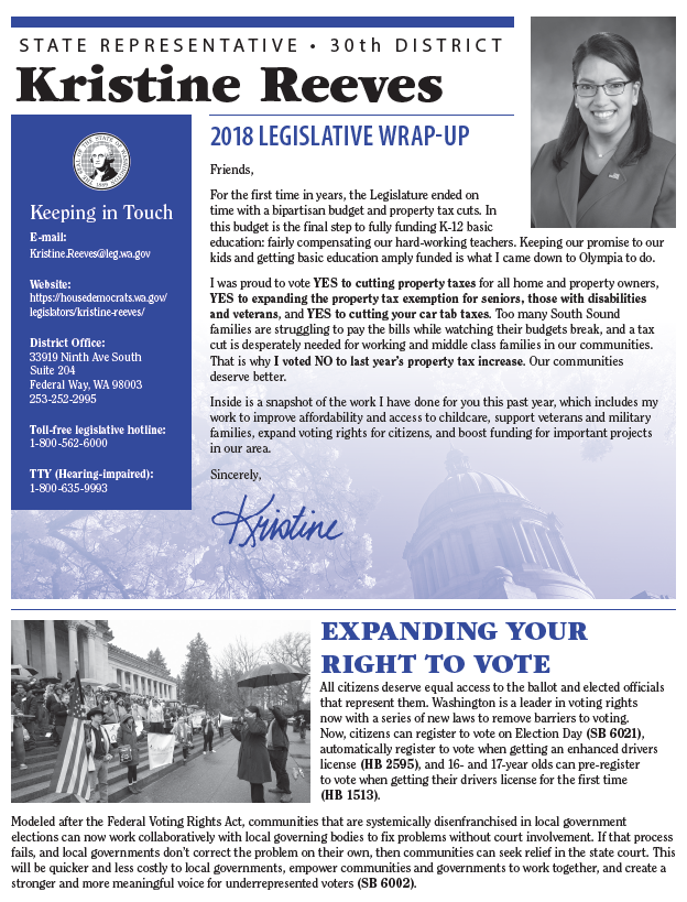 reeves 2018 end of session mailer