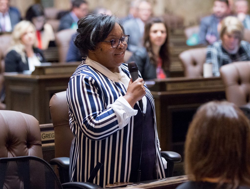 The Washington State House of Representatives convenes for floor debate, February 14th, 2019.