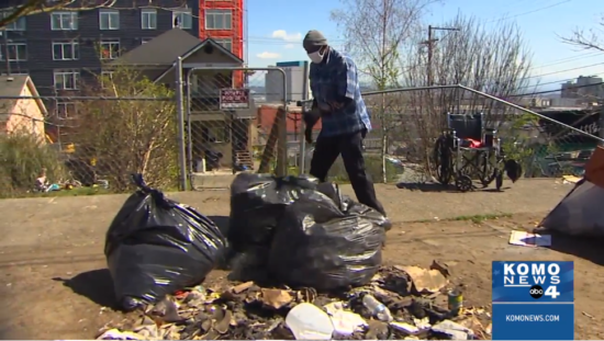 Tacoma launches garbage collection program for homeless camps