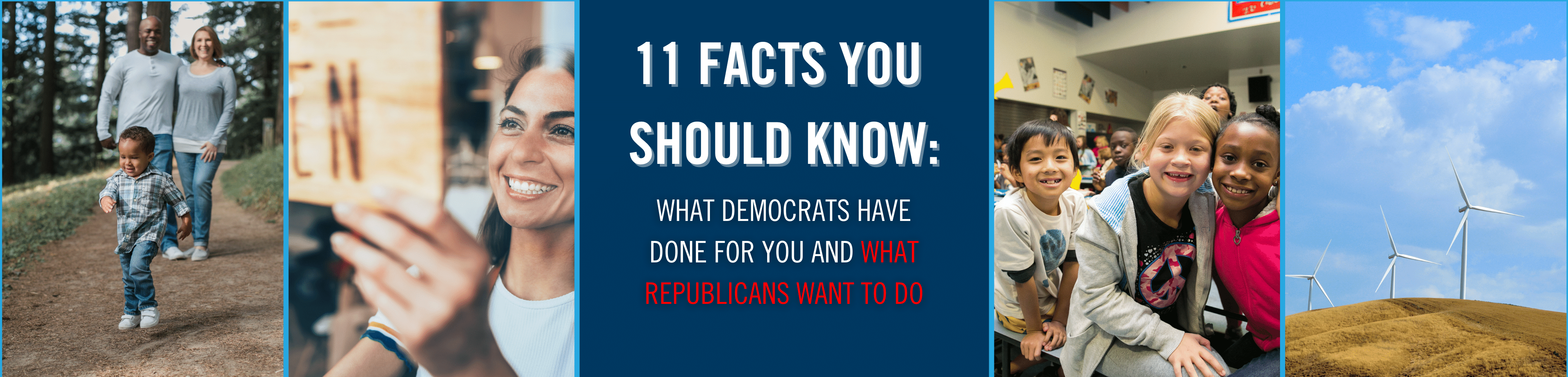 Legislative Democrats are working on behalf of you and your family. You can read more about the work Democrats have done and the bills Republicans proposed that Democrats opposed.