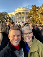 Speaker Jinkins and Sen. Jamie Pedersen outside the White House in Washington, DC for the Respect For Marriage bill signing