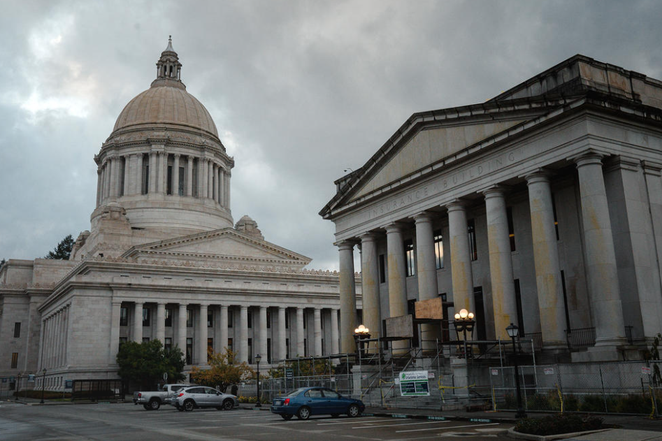 The Washington State Capitol Legislative Building.