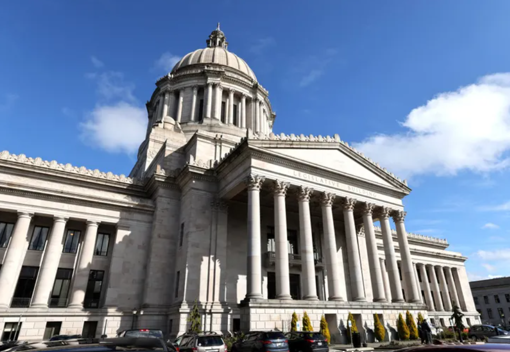 The Washington state Capitol building in Olympia on Tuesday, March 14, 2023.
