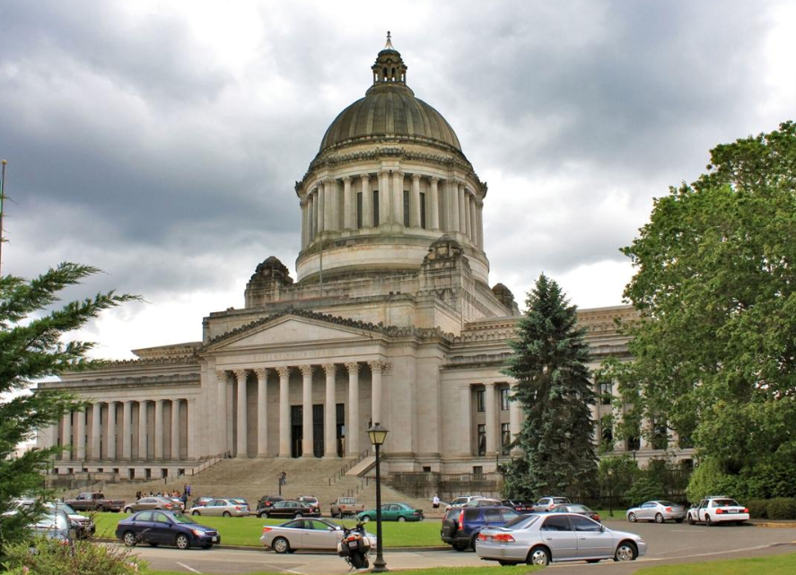 The Washington state Capitol building in Olympia, Washington.