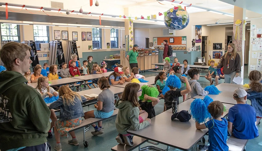 The Lincoln Options Program at Lincoln Elementary School in Olympia provides summer care for students. The lack of care during summer was an issue for parents and businesses, advocates found on their bus tour around the state.